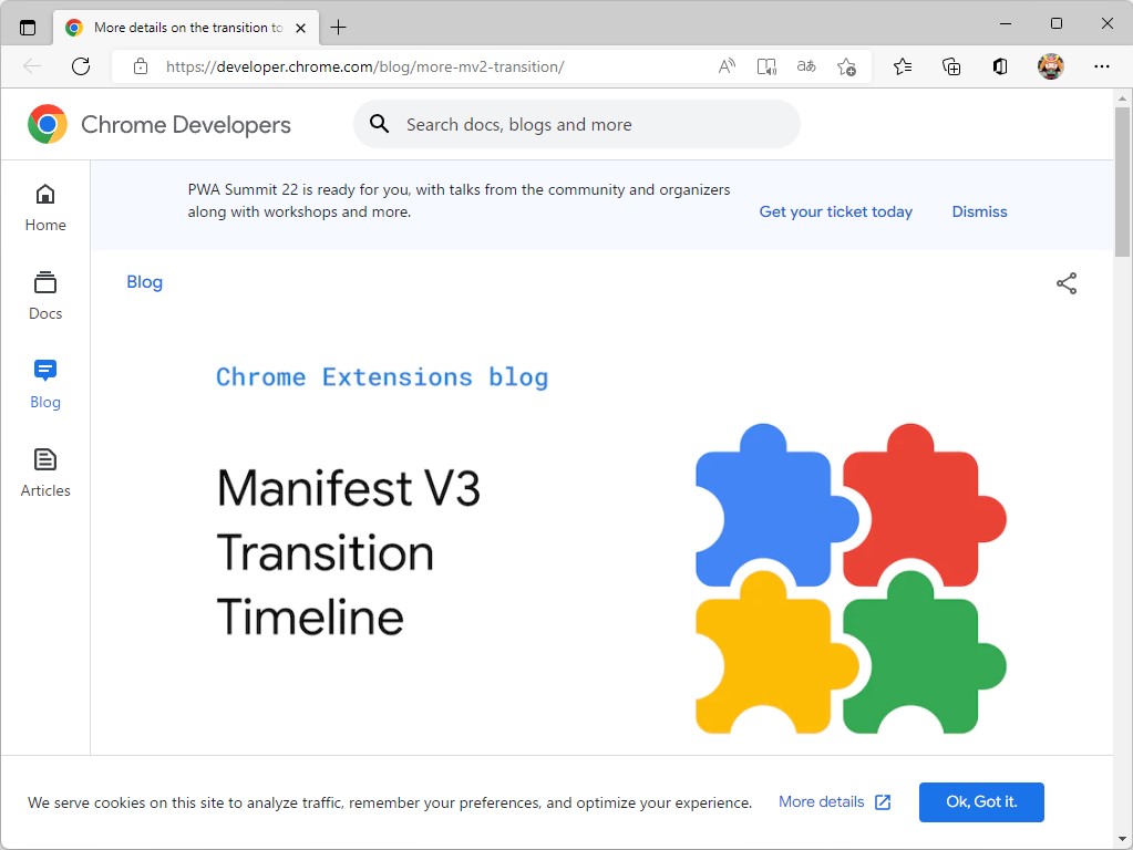 公式ブログ「Chrome Developers」