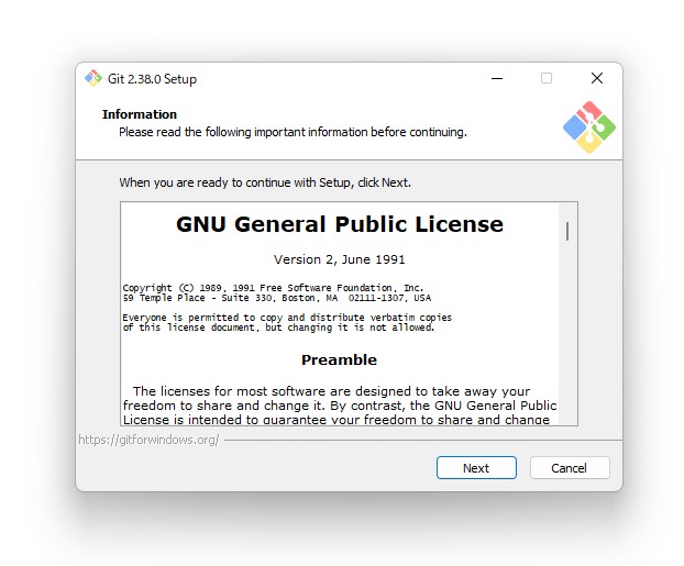 「Git for Windows」v2.38.0
