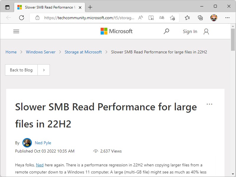 「Microsoft Tech Community」におけるアナウンス