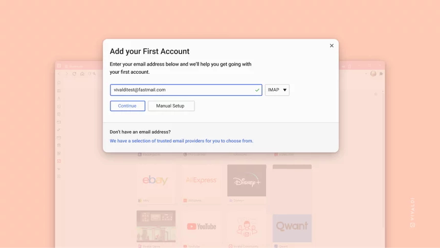 メールアカウントのセットアップがより簡単に