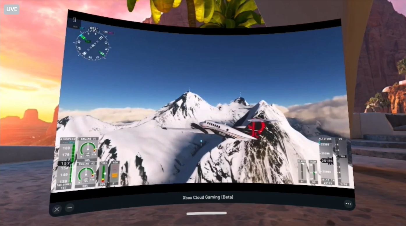 「Microsoft Flight Simulator」のデモ