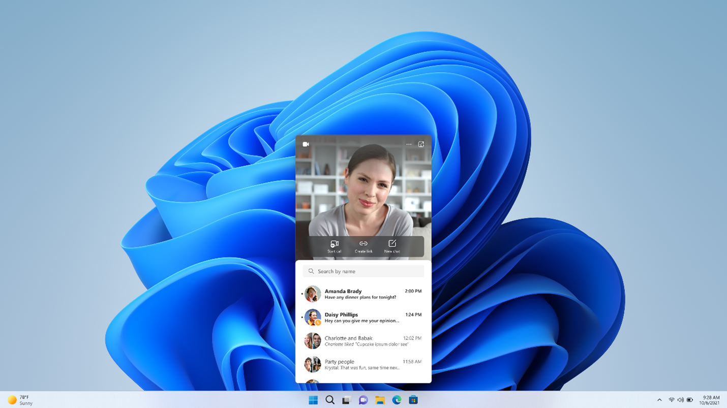Microsoft、Windows 11の新しい「チャット」機能をお披露目