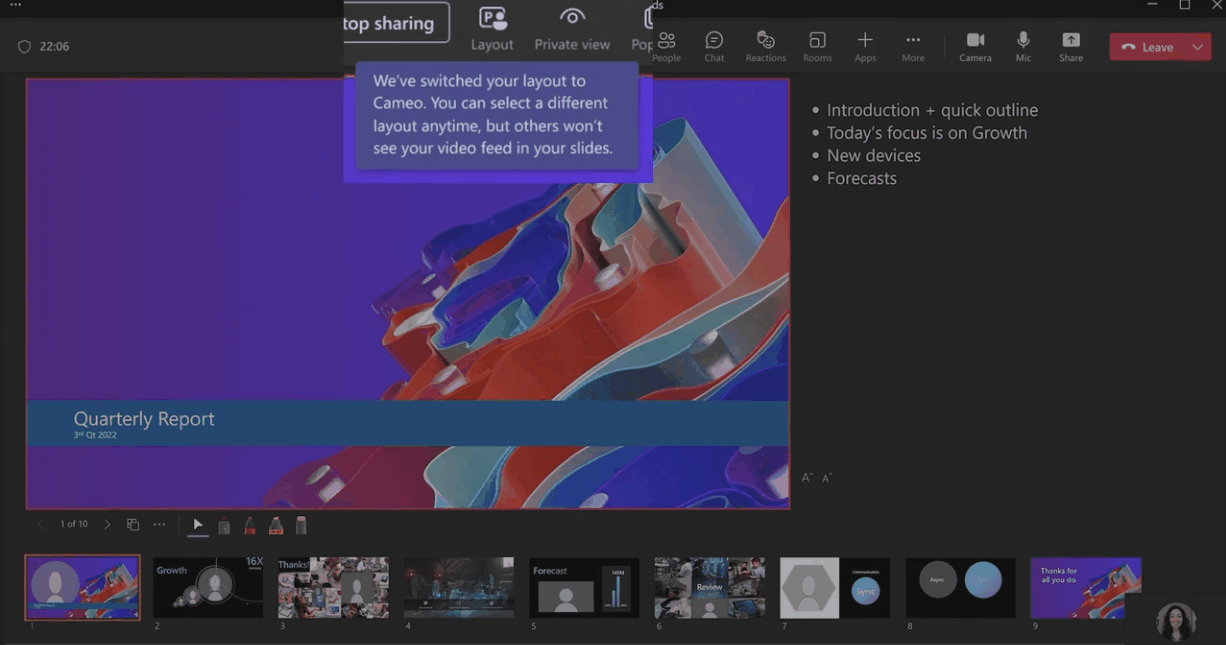 Microsoftが「PowerPoint Live in Microsoft Teams」の機能強化を発表