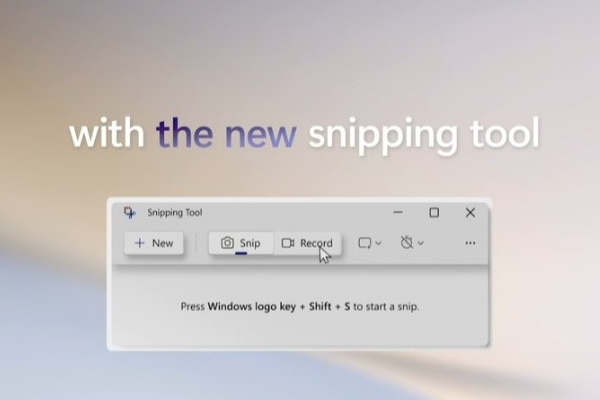「Snipping Tool」が録画に対応？