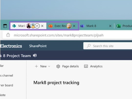 開いているタブやお気に入り、閲覧履歴といったブラウジングタスクをワークスペースに参加するユーザー間で共有