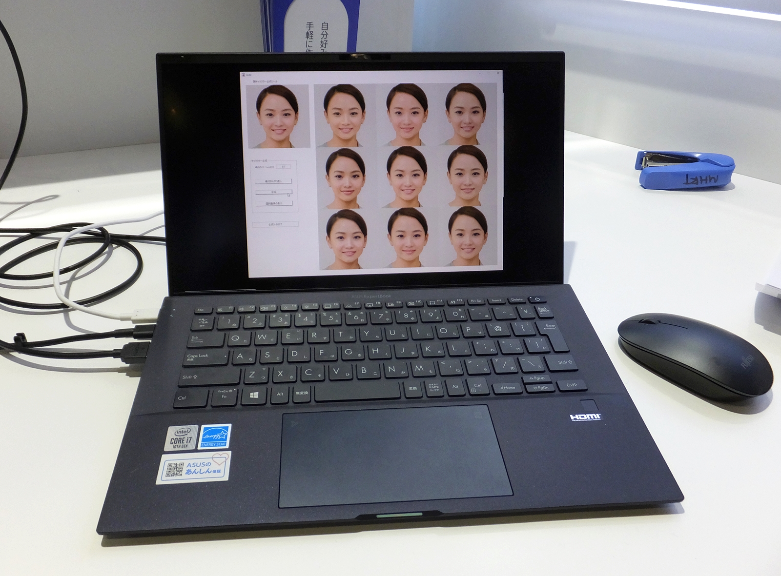 ブースではPCを使用しての実機デモを披露してくれた