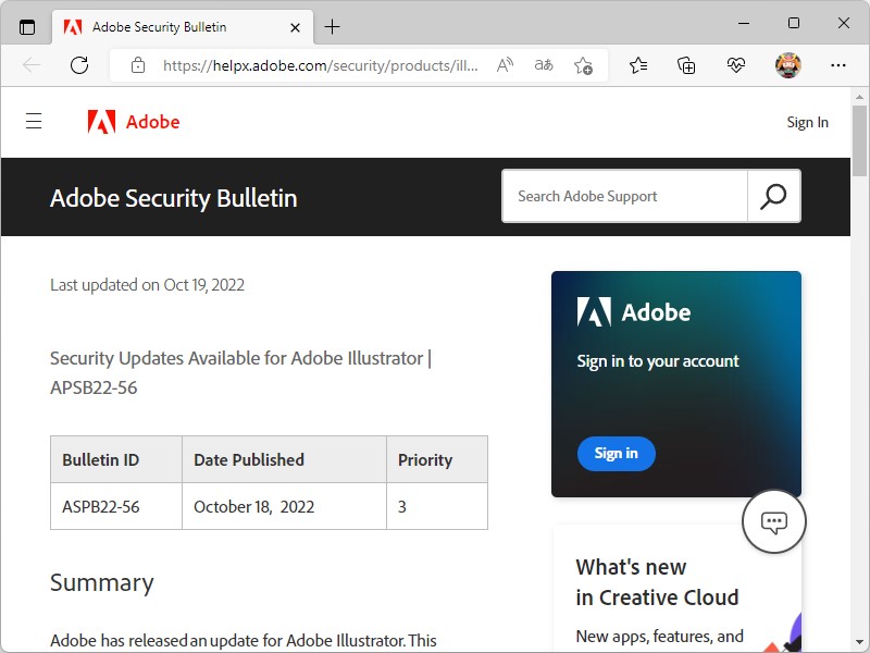 同社のセキュリティ情報ページ