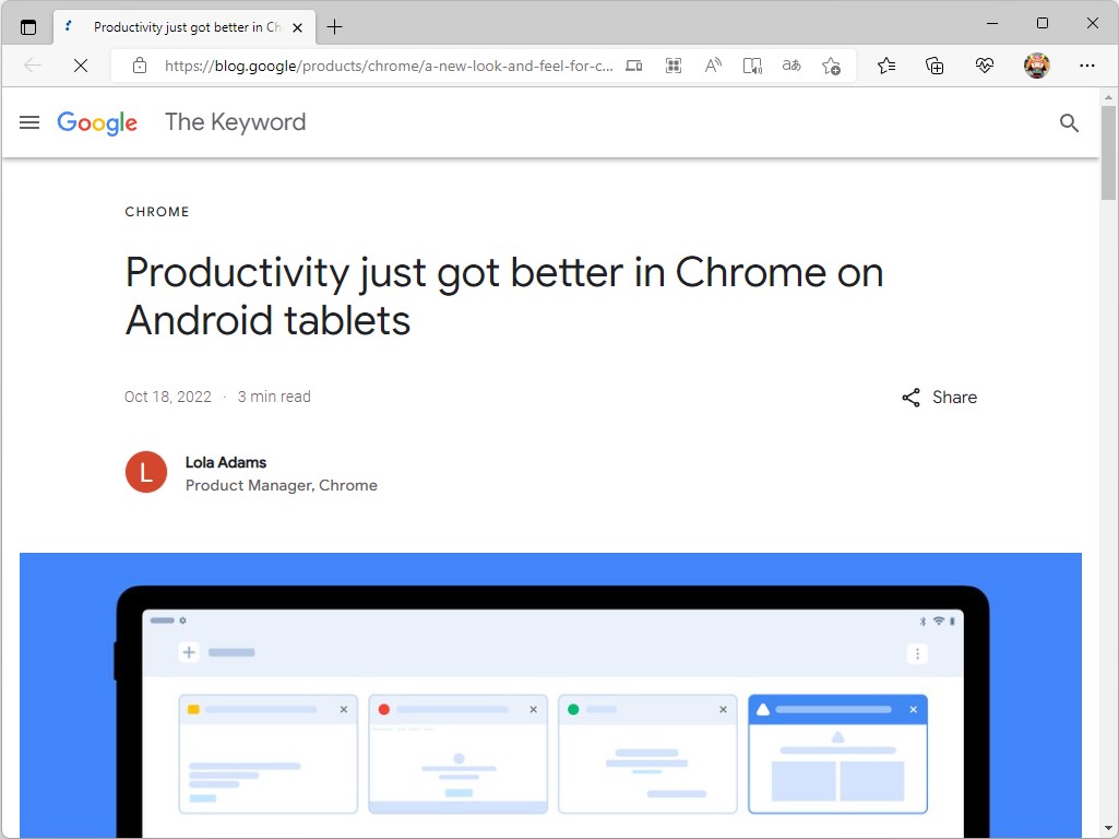 Googleの公式ブログ