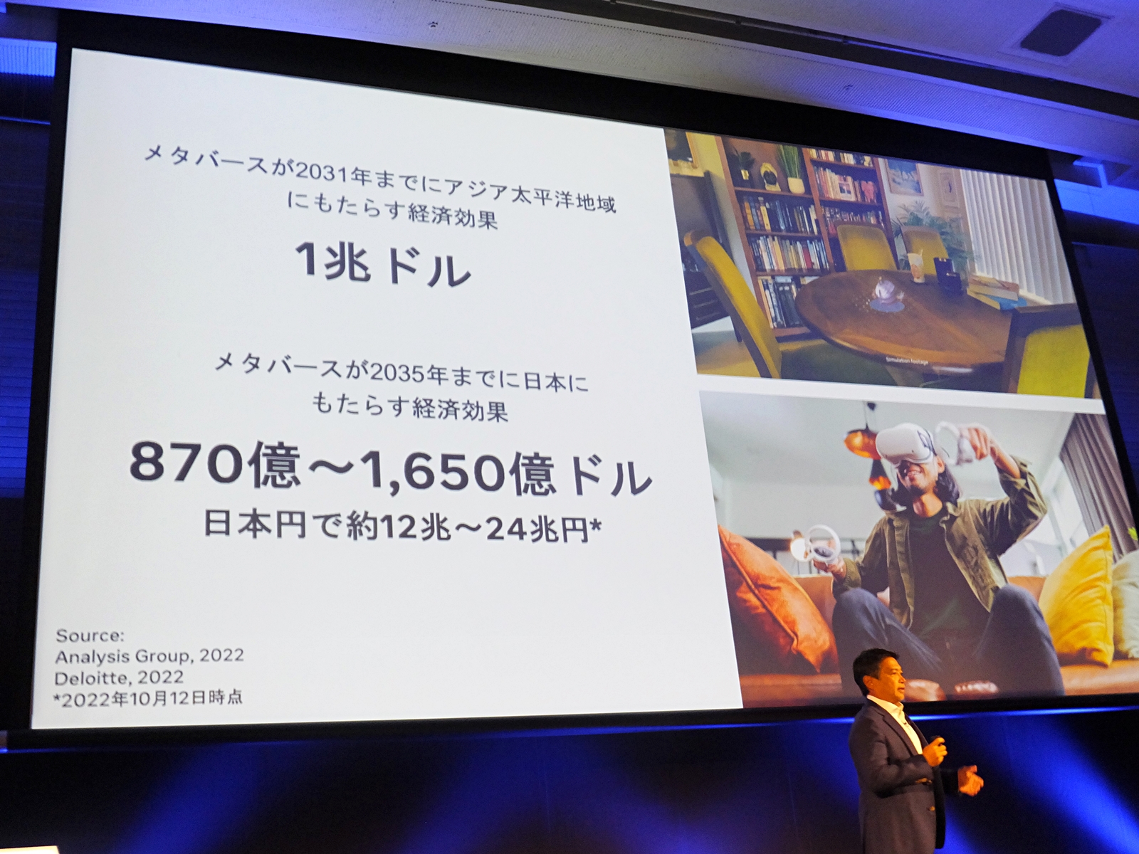 メタバースがもたらす経済効果のデータ