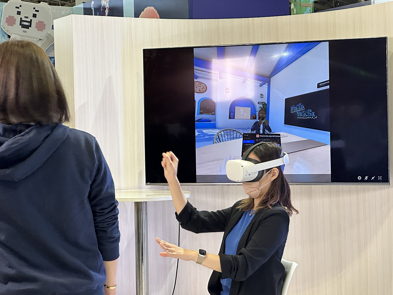 「Meta Quest 2」を使ったデモはあちこちにあり、Metaとしては別段アピールする必要ナシとの判断だったのかもしれない