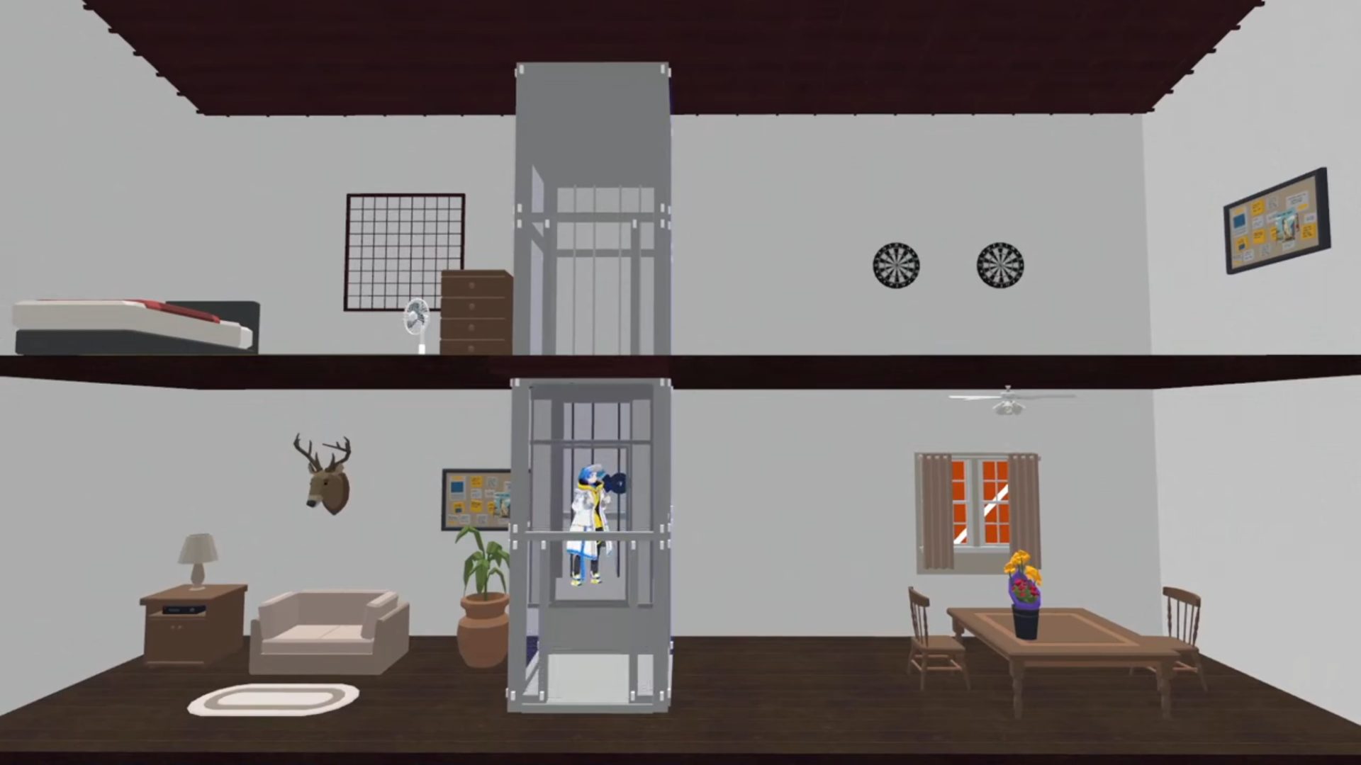 加藤氏がスクリプトで制作されたエレベーターを披露した