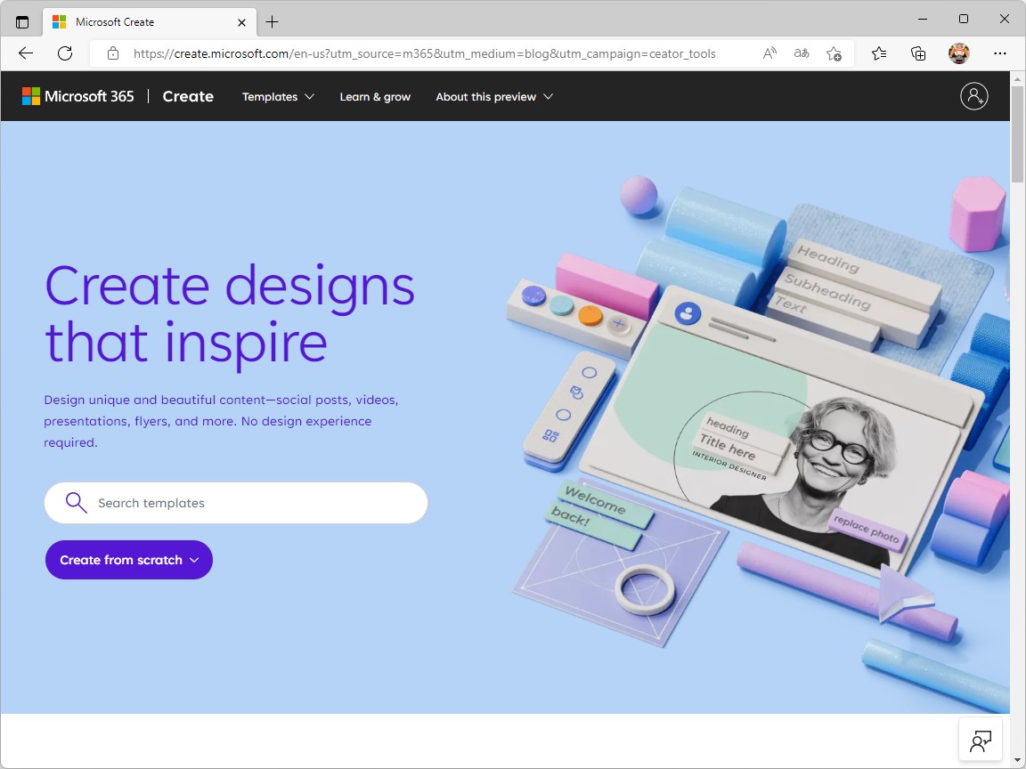 新サイト「Microsoft Create」が公開