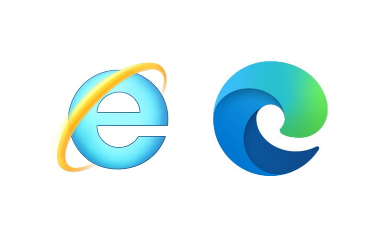 「Internet Explorer」と「Microsoft Edge」