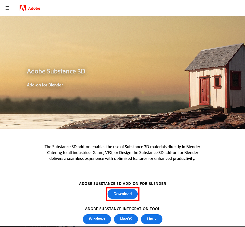 最初は上側の「Download」をクリック