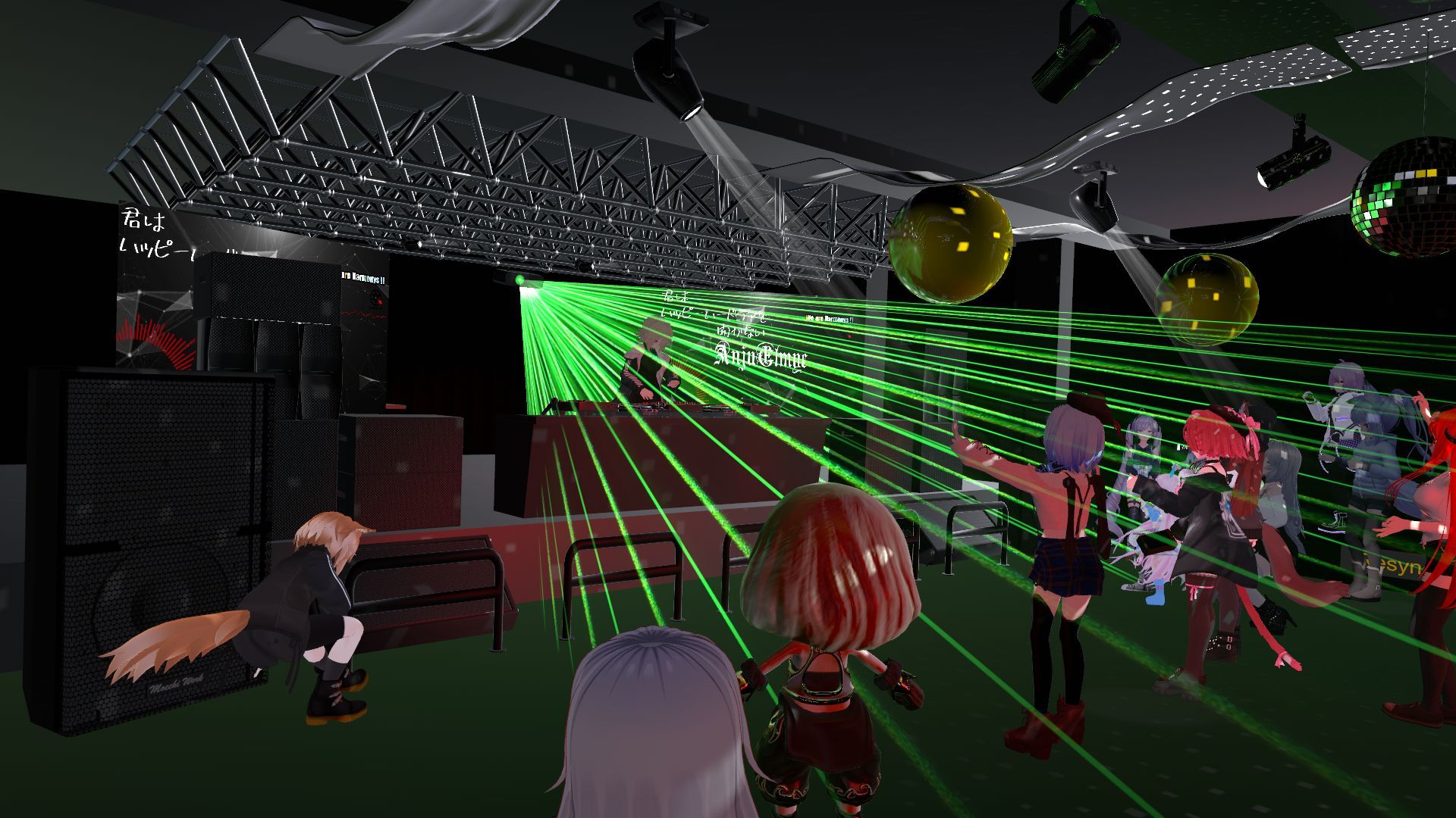 全身ノリノリで音楽を楽しむクラブのような場所もあります