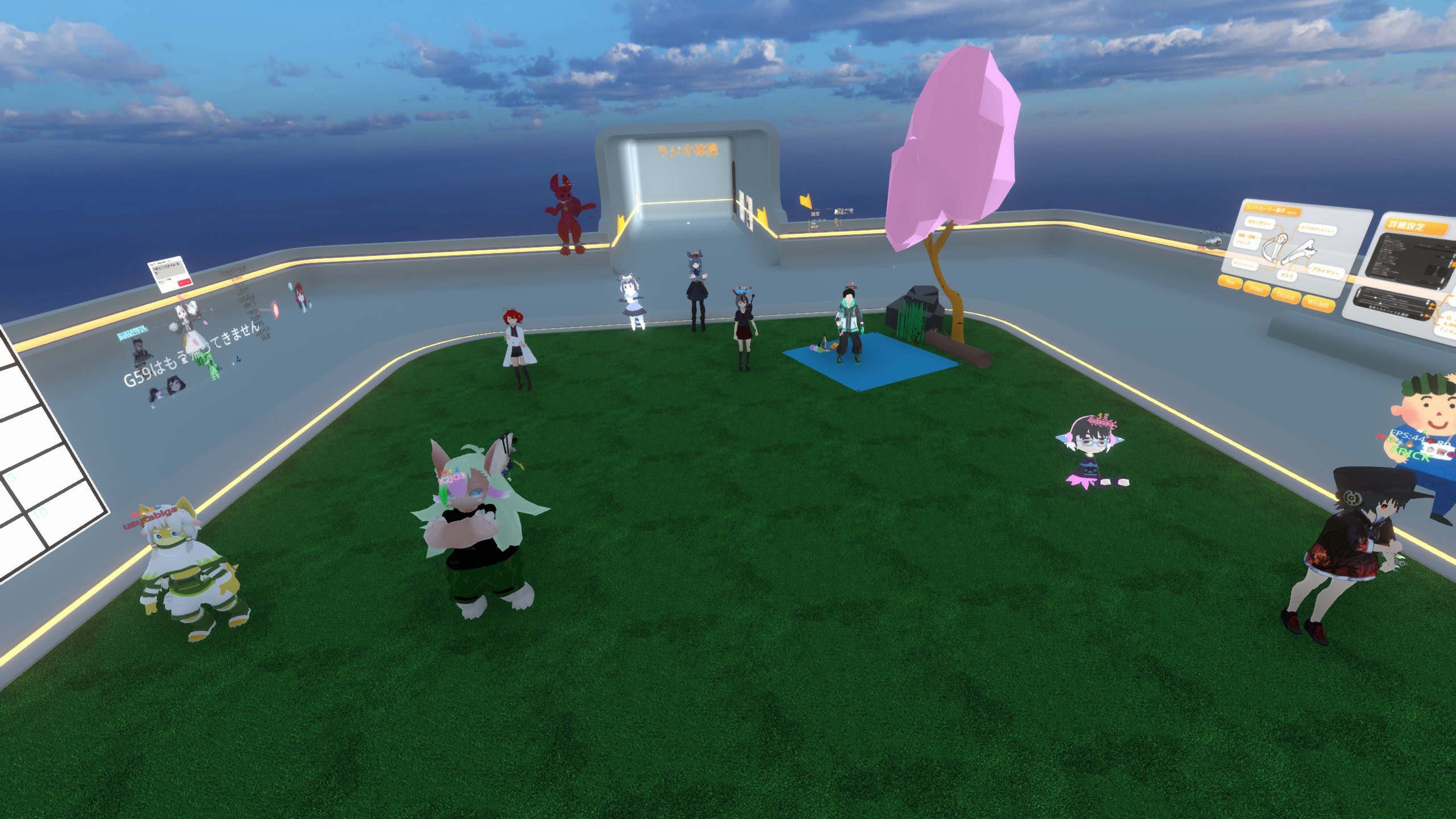 みんなで実際に身体を動かしてラジオ体操をするイベントもあります