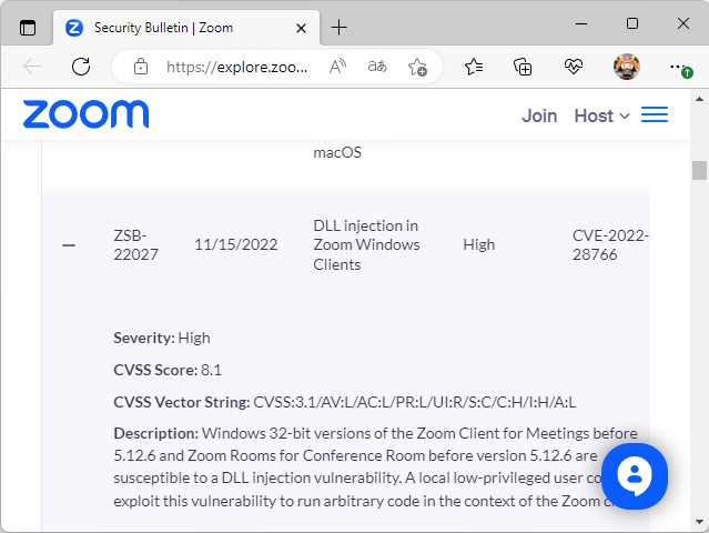 Zoom Video Communicationのセキュリティアドバイザリ