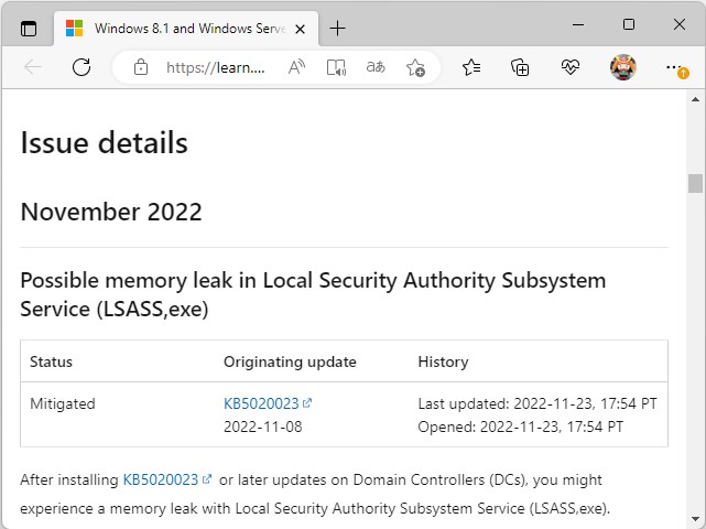同社のドキュメントページにおけるアナウンス