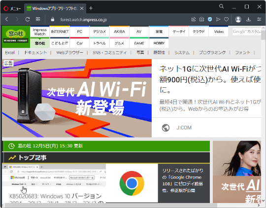 オペラページ Opera developer 36 でカスタマイズ - Opera JapanOpera Japan