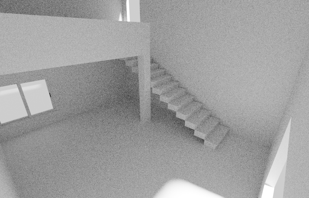 「パスガイディングなし」でレンダリング