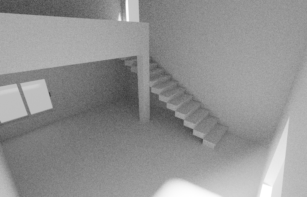 同じく「パスガイディングあり」でレンダリング。こちらもパスガイディングなしと比較して明るくなっている