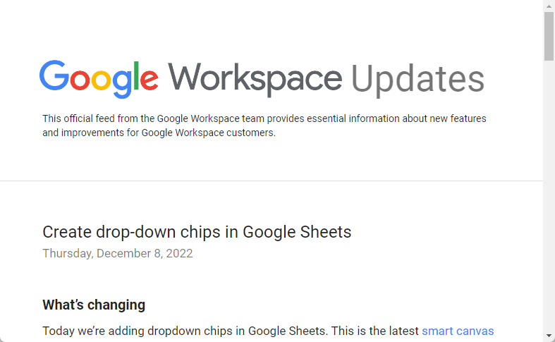 「Google スプレッドシート」のドロップダウンリストなどがサイドバーで編集可能に