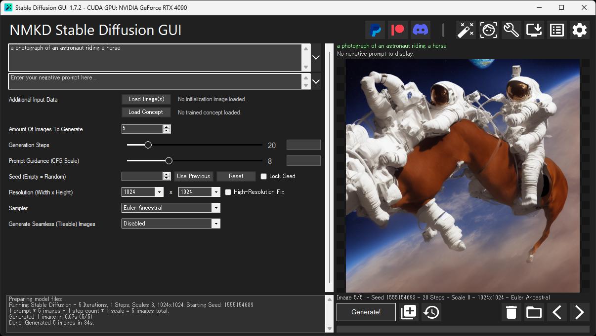 「G-Tune XP-Z」（GeForce RTX 4090）なら1枚当たり6秒台で描く