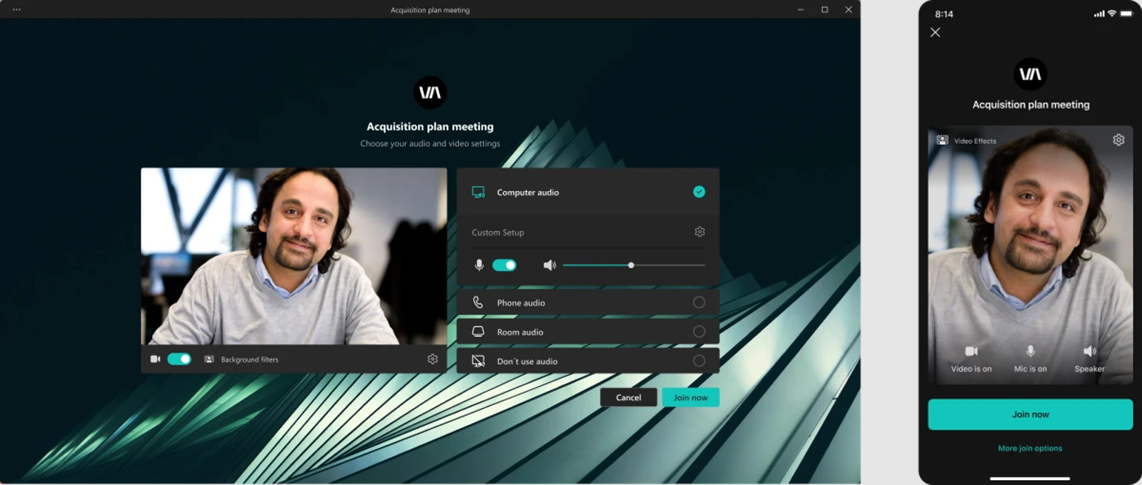 ミーティングを会社仕様にパーソナライズ