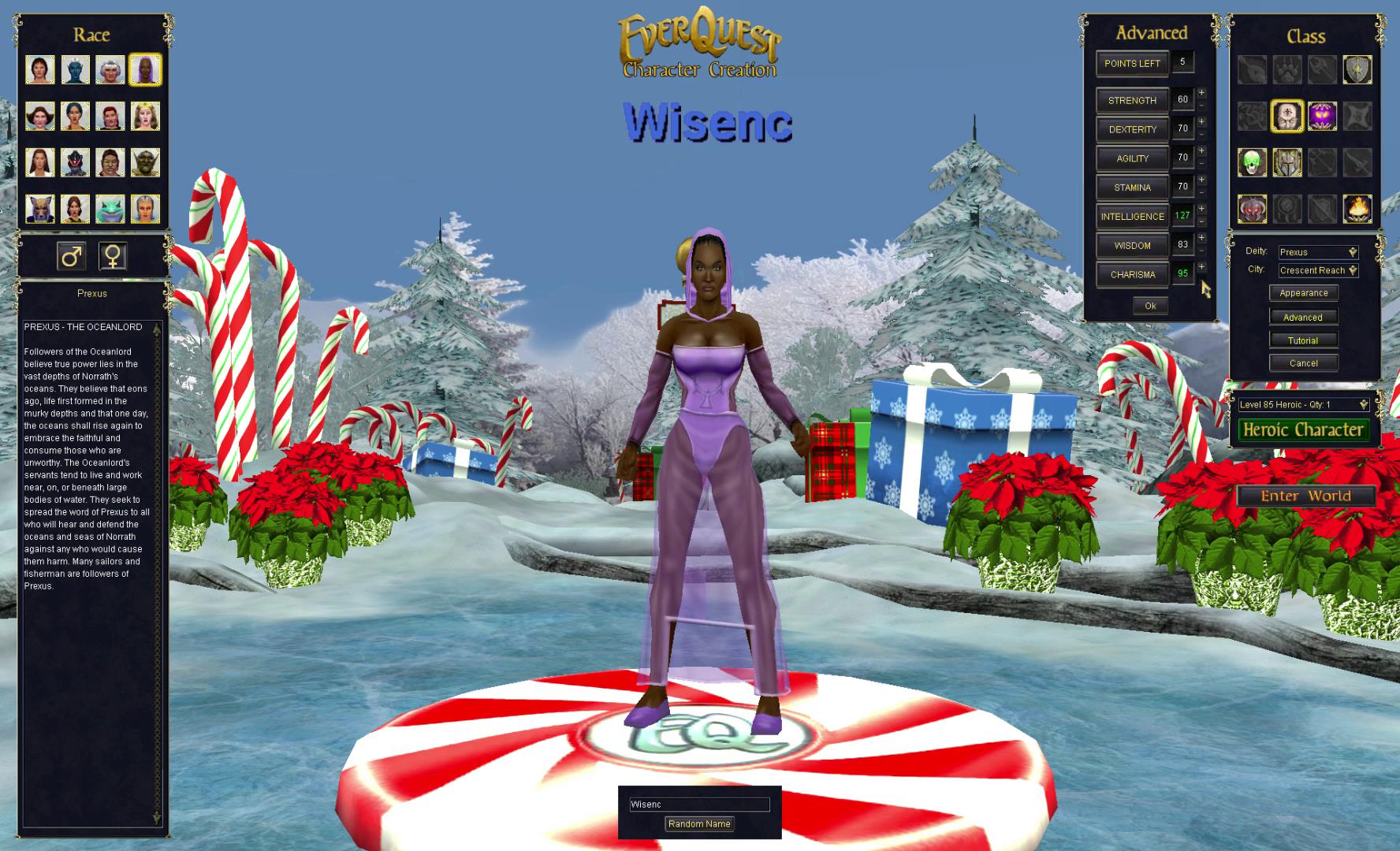 キャラクターを作成。外見も少しはアレンジできる