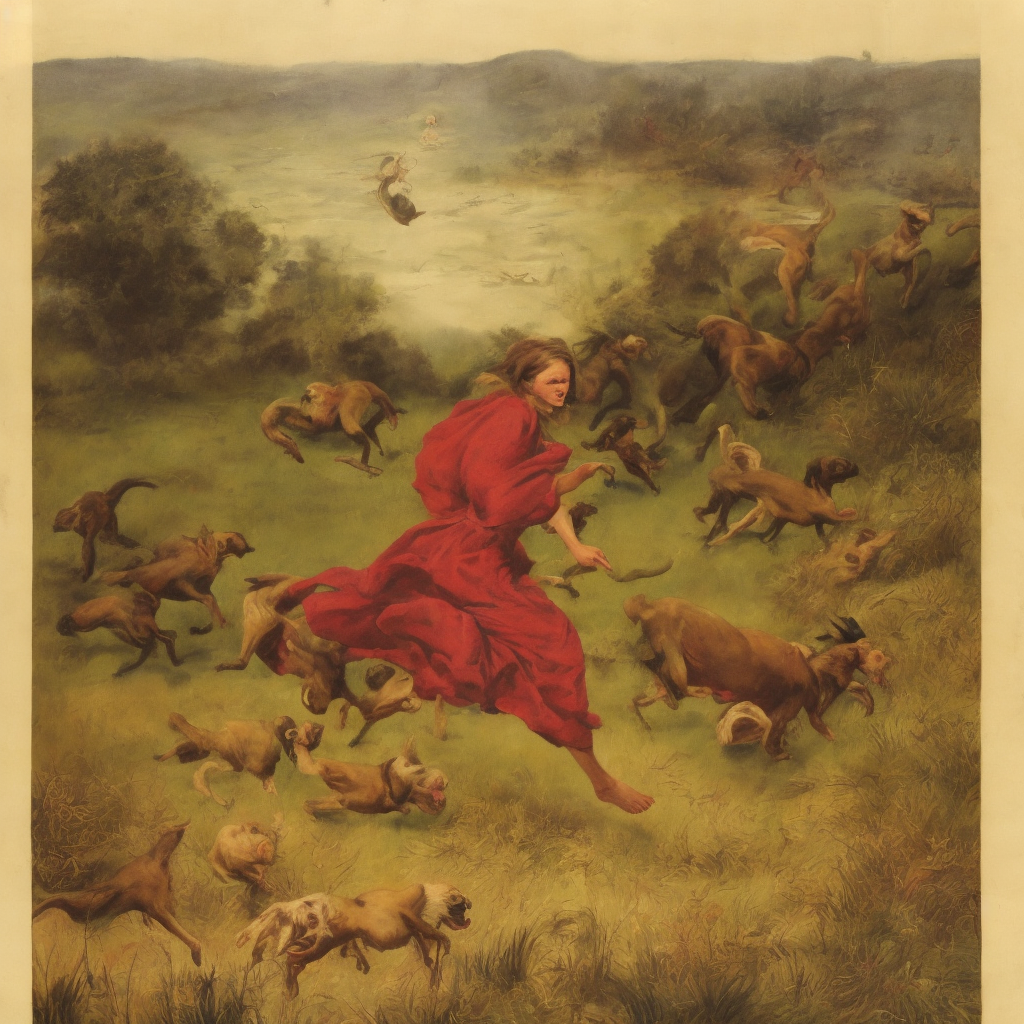 てんやわんやになっていることは表現されている