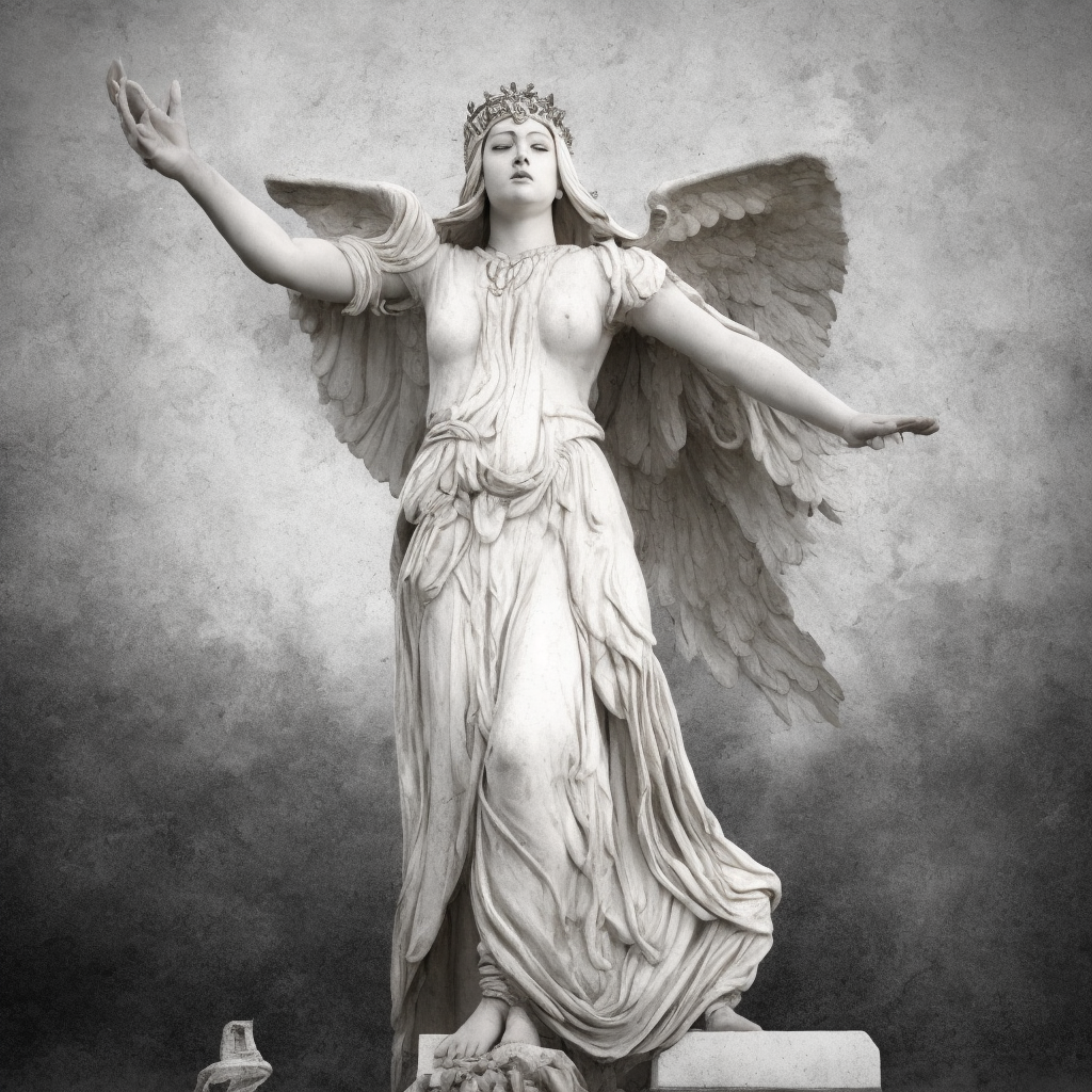 ギリシャ神話のニケ風観音様