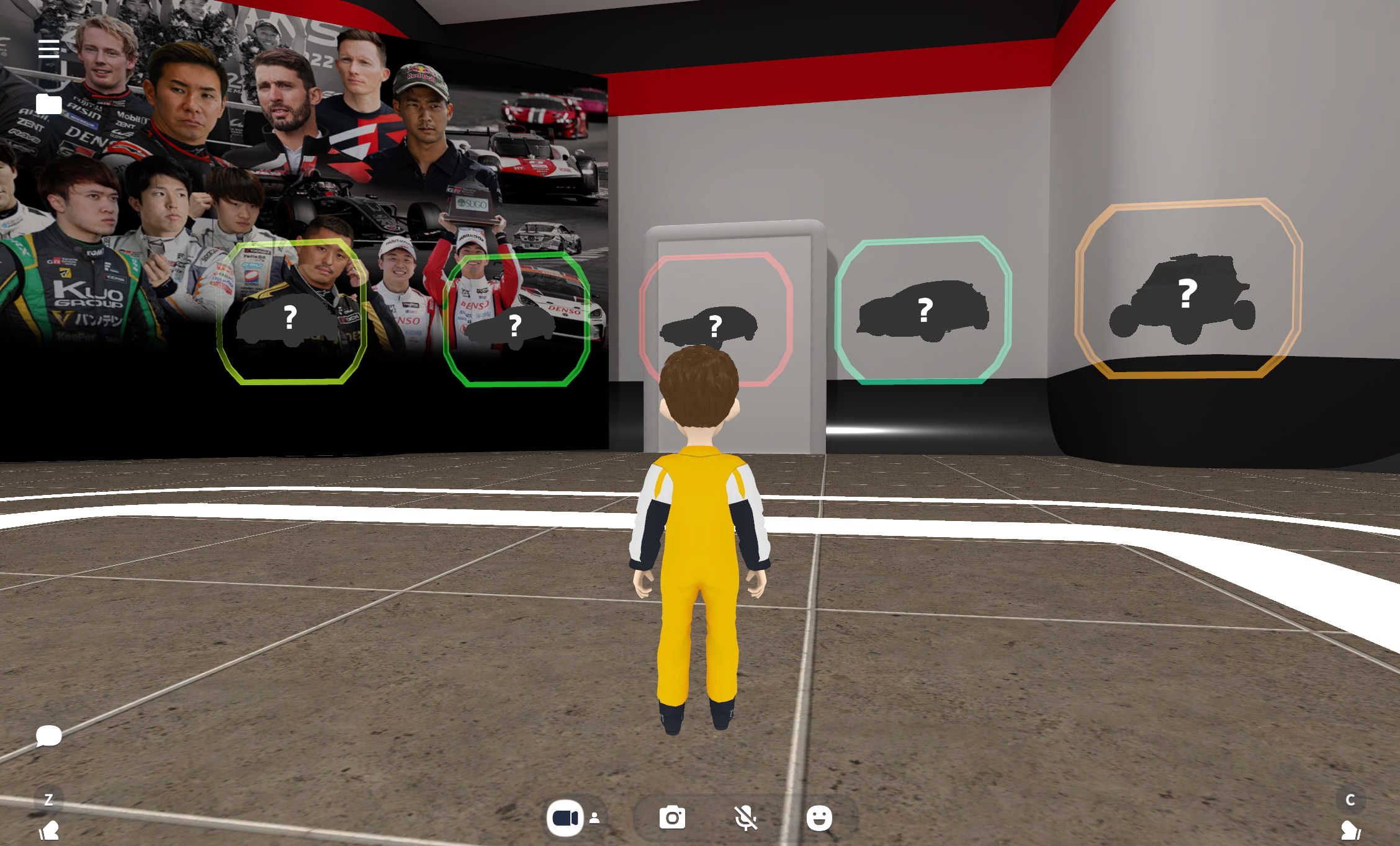 cluster上にオープンした「バーチャルガレージ by TGR/LEXUS」のエントランス