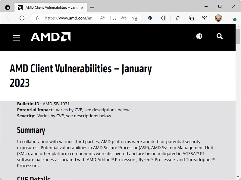 同社のサポートページ