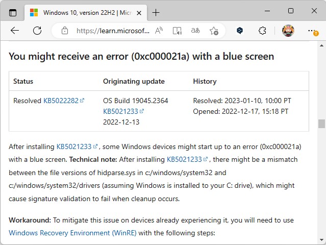 同社のドキュメントページにおけるアナウンス
