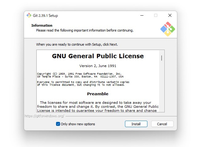 「Git for Windows」v2.39.1