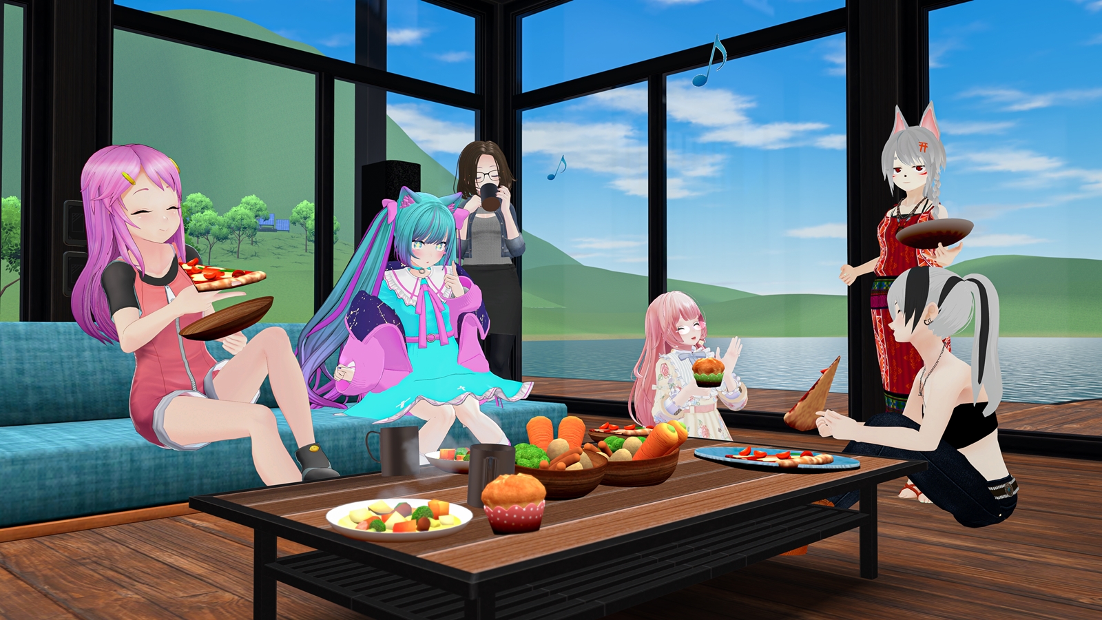 メタバース上でEVのある暮らしを体験