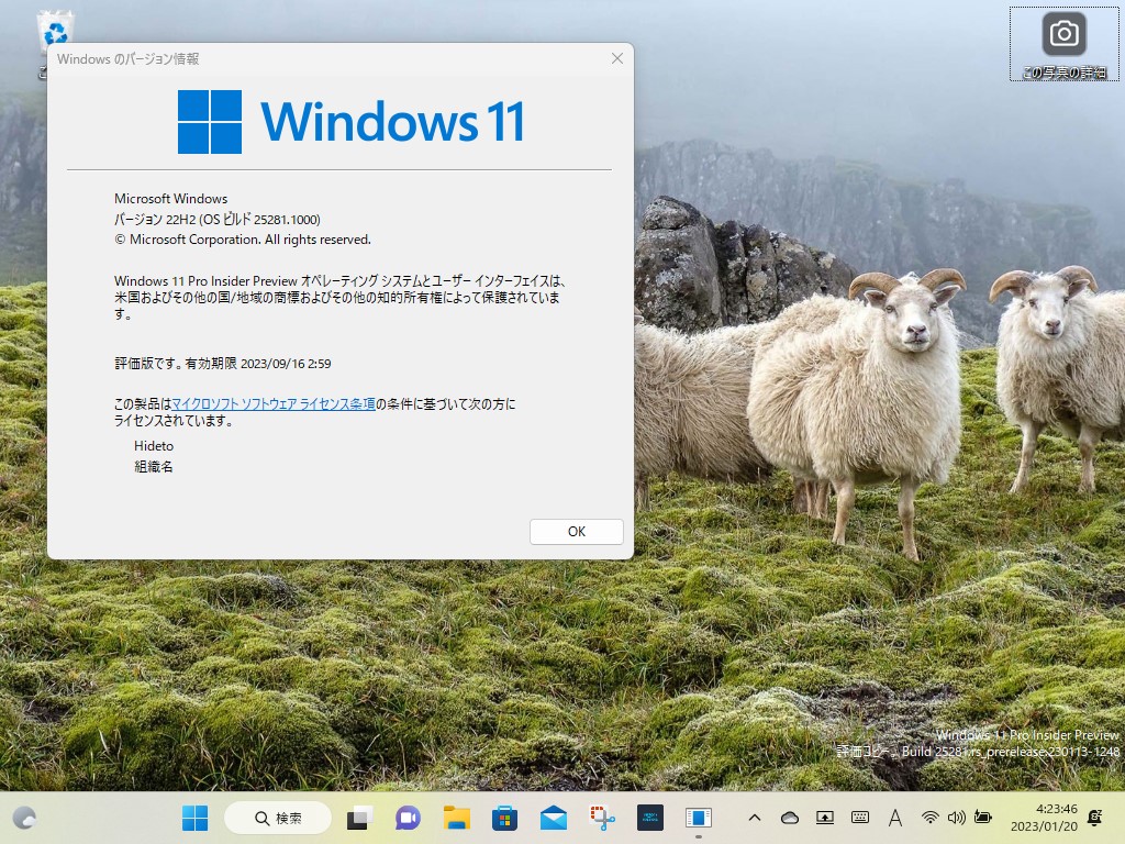 「Windows 11 Insider Preview」Build 25281（rs_prerelease）がDevチャネルでリリース