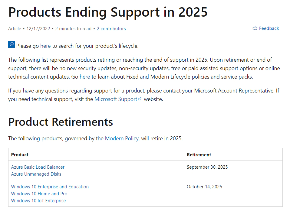 「Windows 10」のサポート終了予定日は2025年10月14日