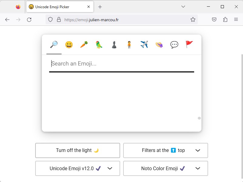 多数の絵文字を含むページを読み込むと、レンダリングされるまでに若干時間がかかることがある