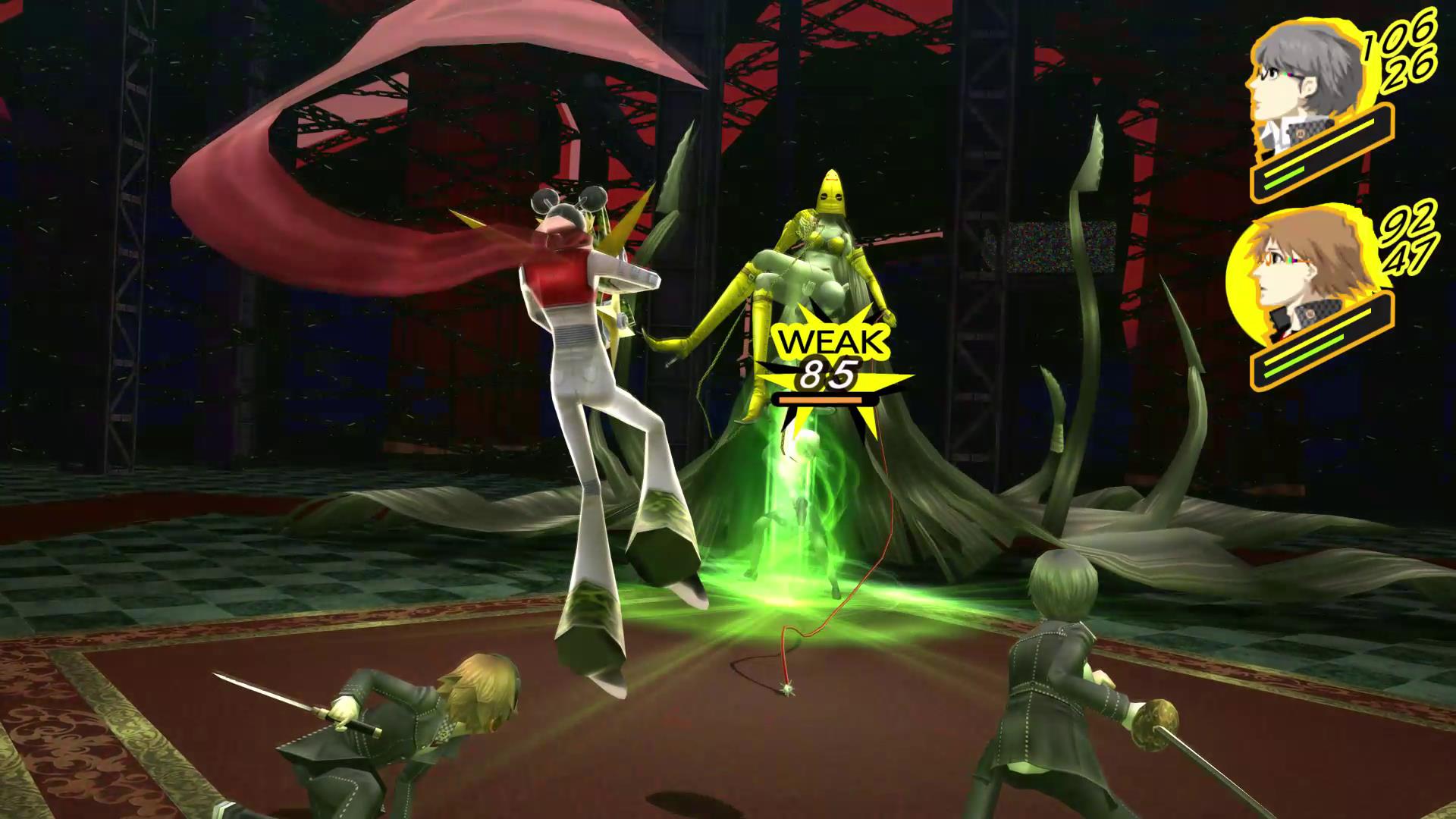 敵の弱点を突くとダウンさせられる