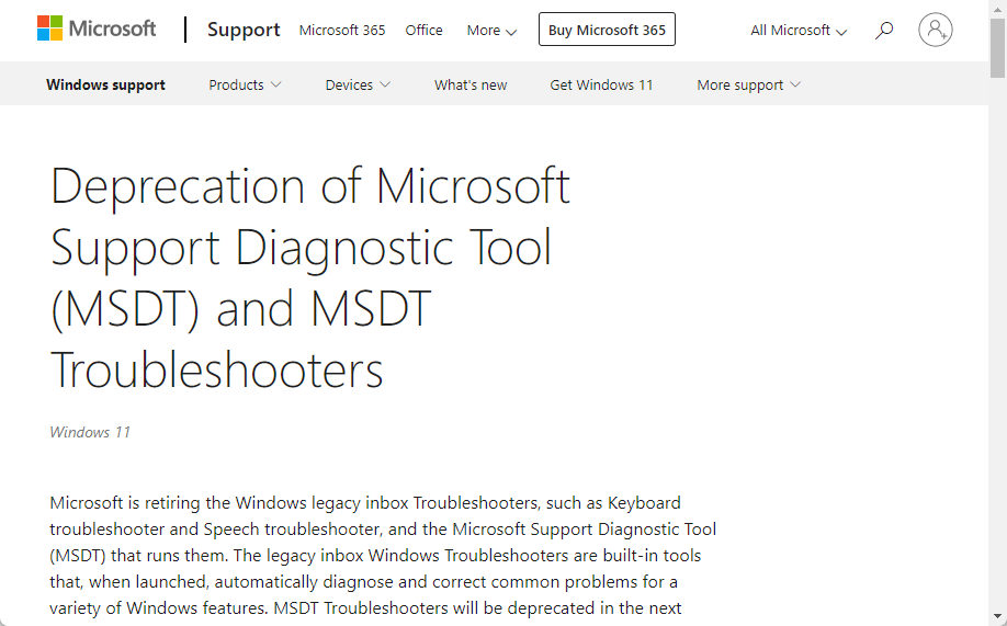 Windows 11の「トラブルシューティング ツール」は廃止へ