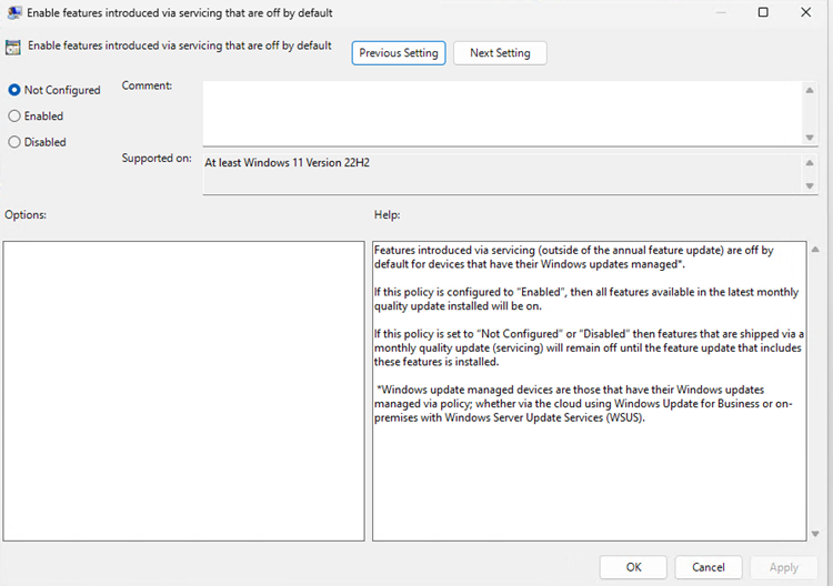 新しいコマーシャルポリシーが導入