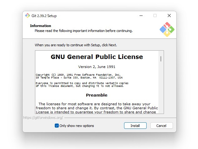「Git for Windows」v2.39.2