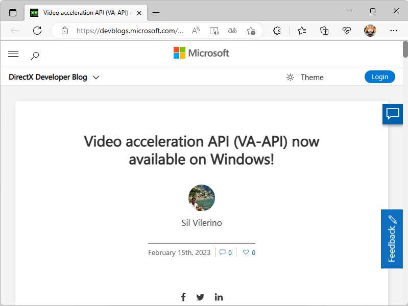 公式ブログ「DirectX Developer Blog」