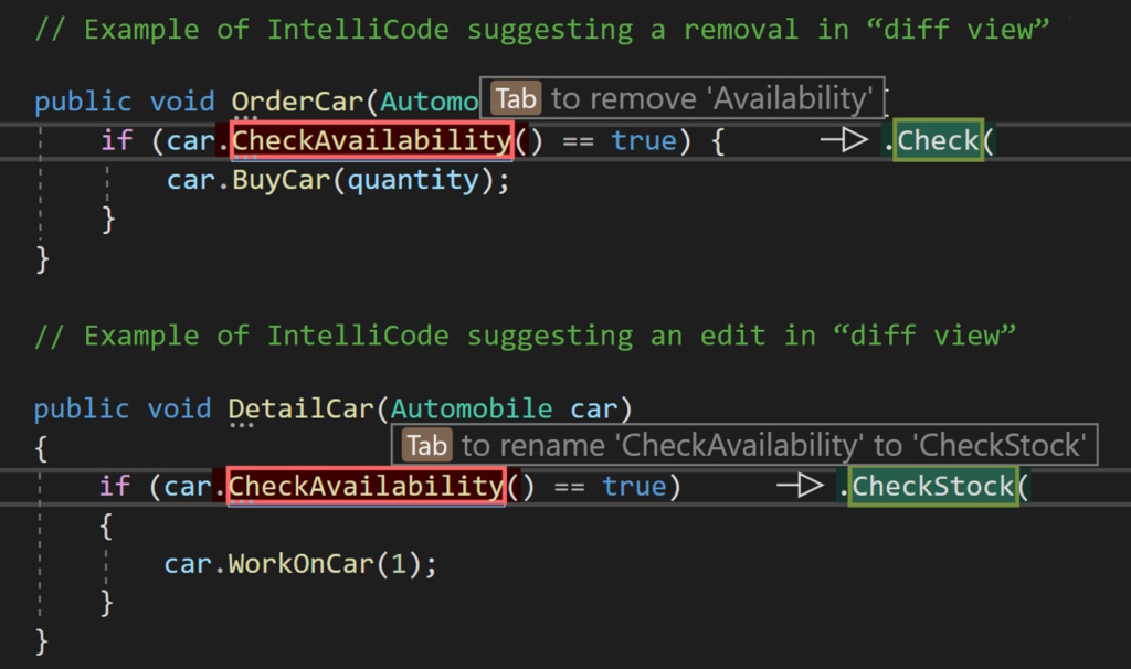 インテントベースのサジェスト