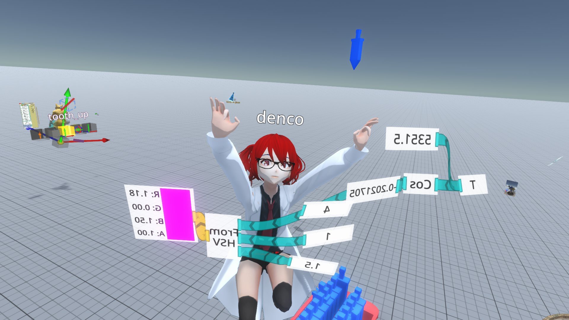 ノードを繋げてプログラミングをすることも可能です