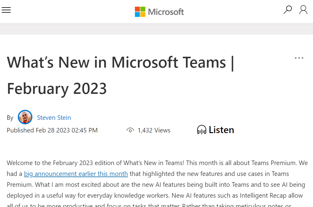 「Microsoft Teams」2023年2月のアップデートまとめが公開