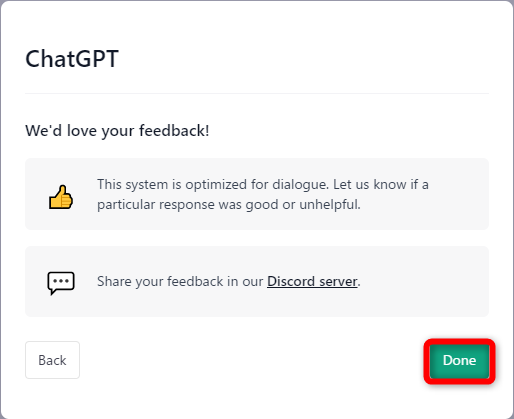 ［Done］をクリックする