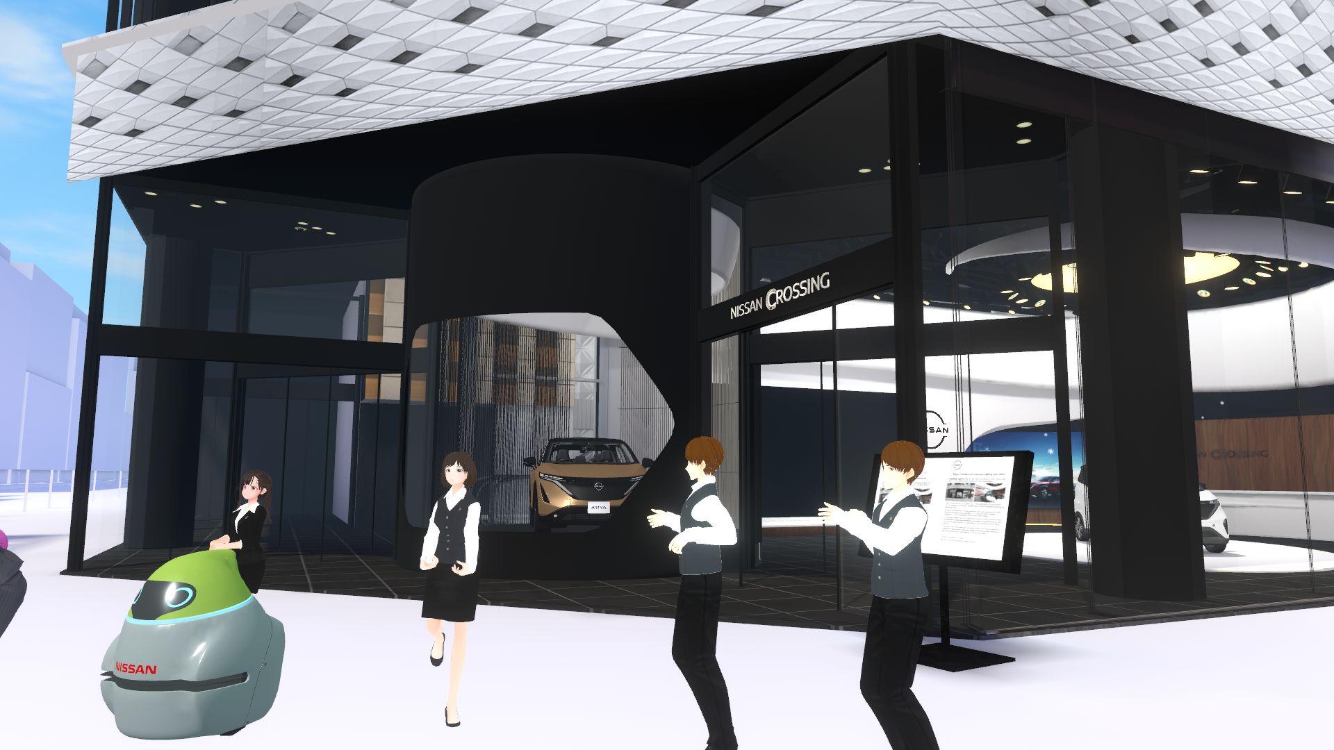 今回の集合場所は銀座ではなく、バーチャルにある「NISSAN CROSSING」です