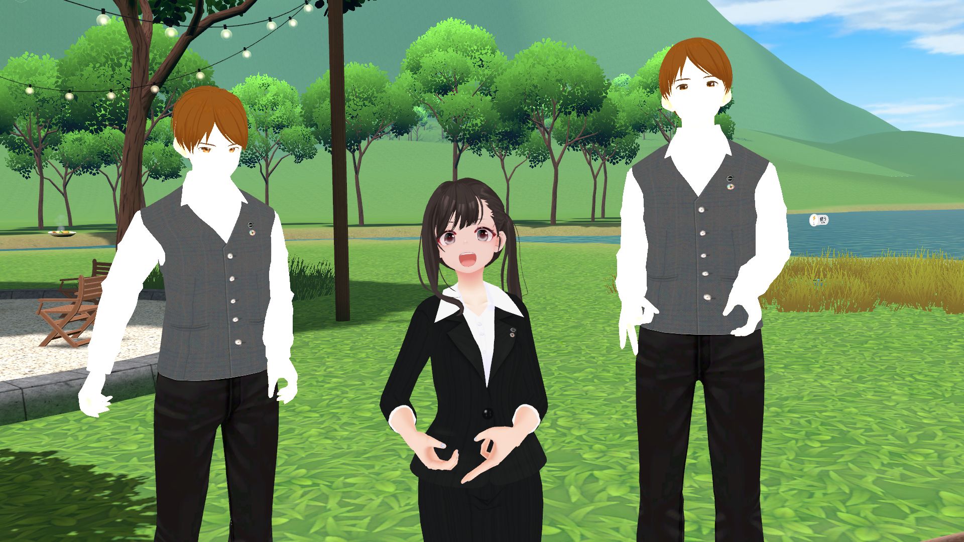 日産のスタッフもアバターを身にまといバーチャルでアテンドしてくれました